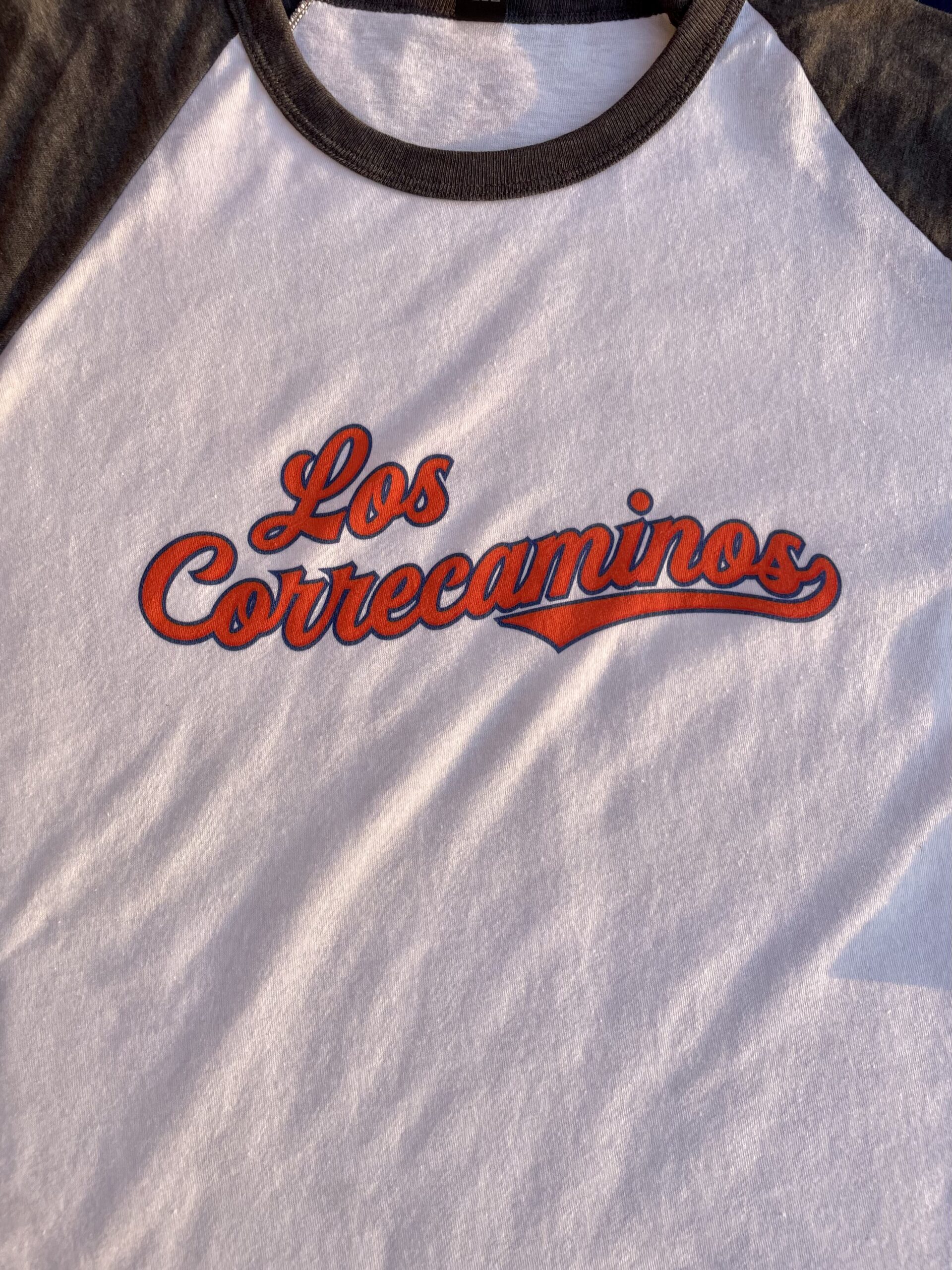 Los Correcaminos Baseball Shirt - Alamo Audible