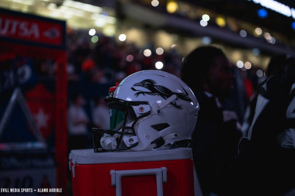 UTSA black bird friday night light helmet
